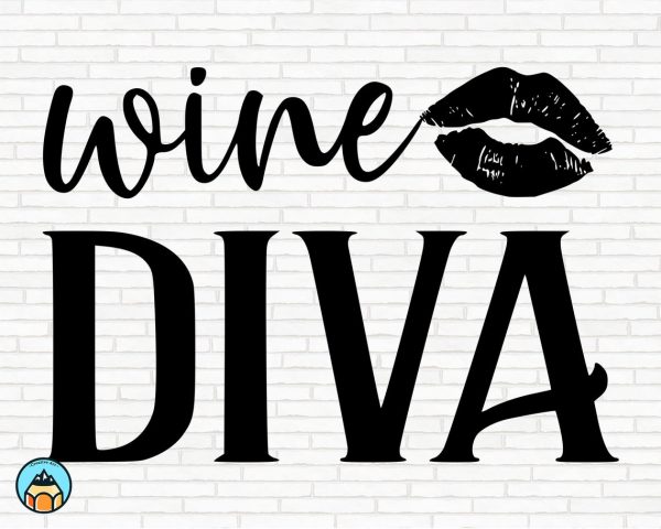 Wine Diva SVG