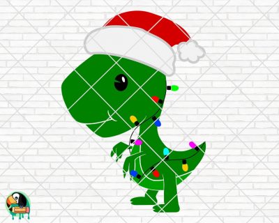 Christmas Tree Dinosaur SVG