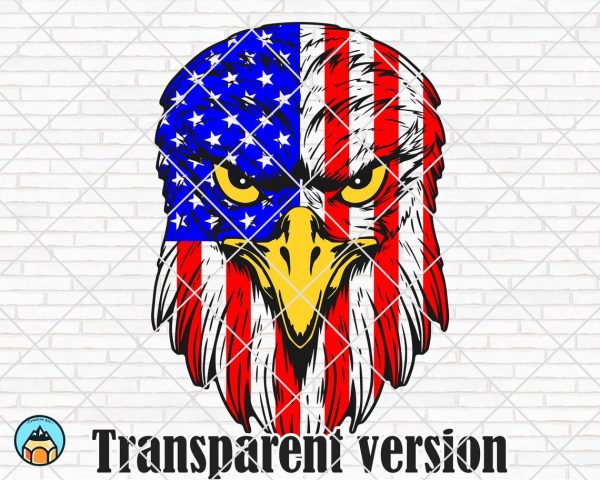 Eagle American Flag SVG