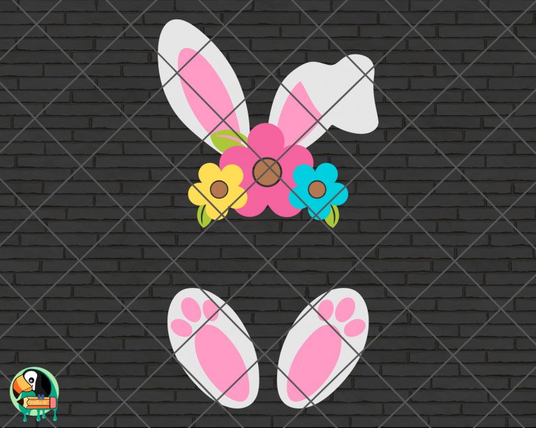Bunny Ears Feet SVG | HotSVG.com
