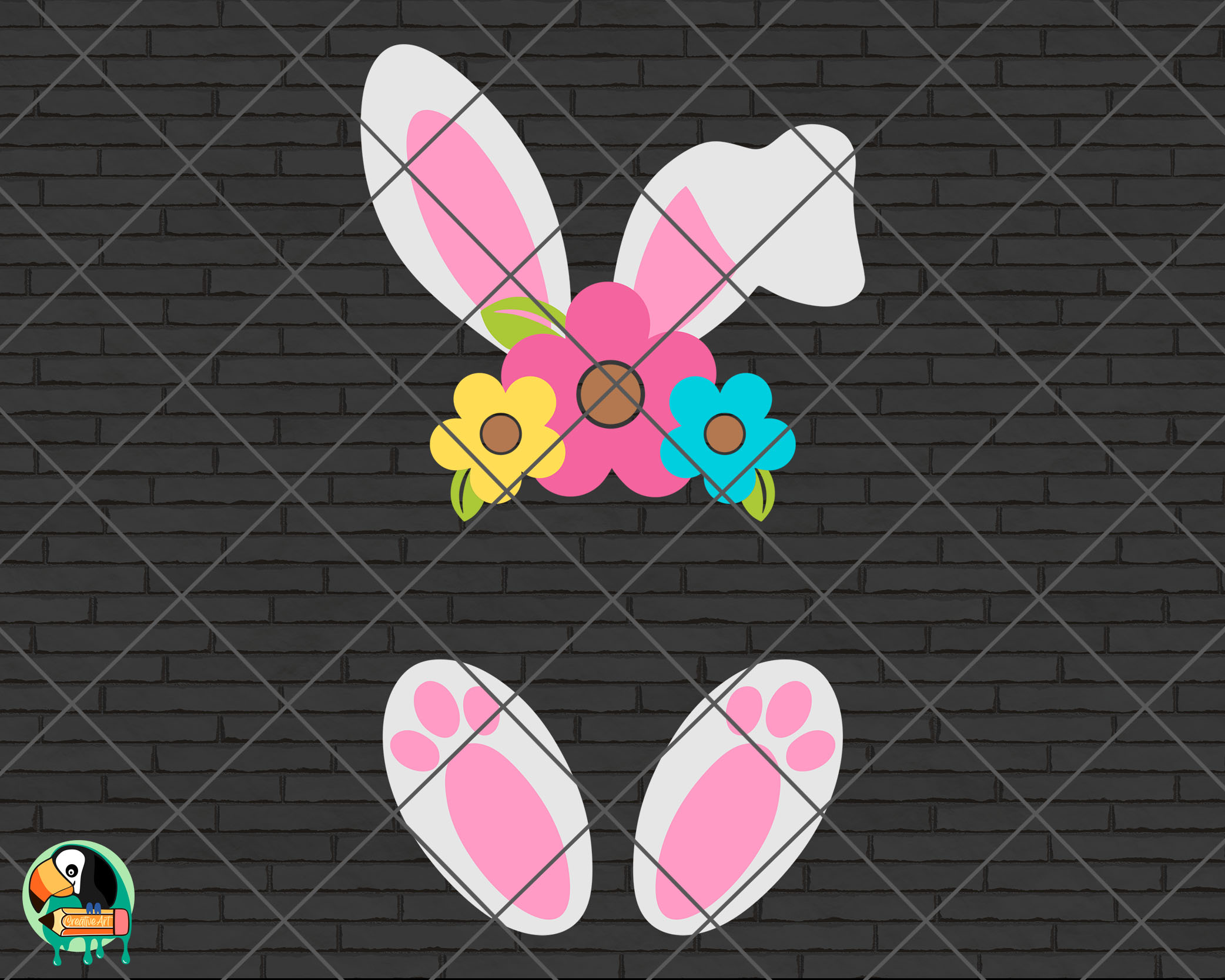 Download Bunny Ears Feet SVG - HotSVG.com