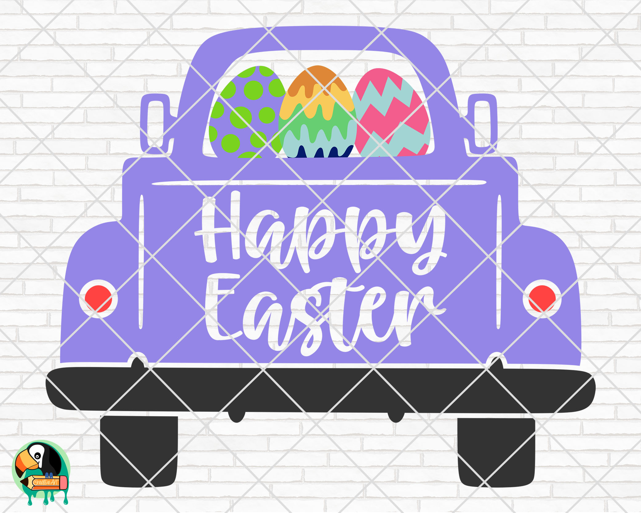 Easter Truck SVG | HotSVG.com