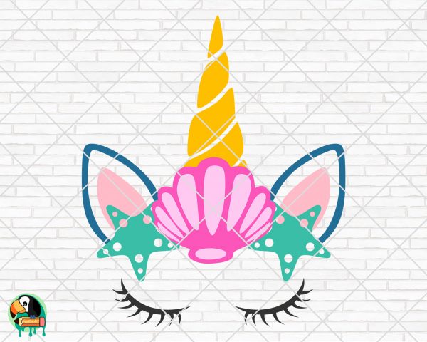 Mermaid Unicorn SVG