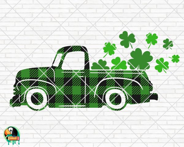 St Patrick’s Day Truck SVG