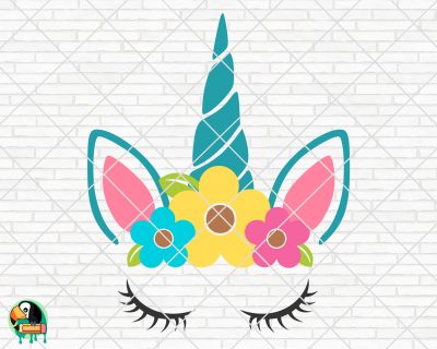 Spring Unicorn SVG