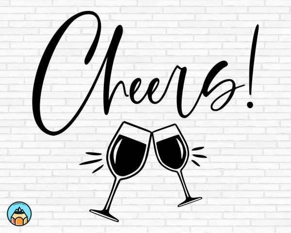 Wine Cheers SVG