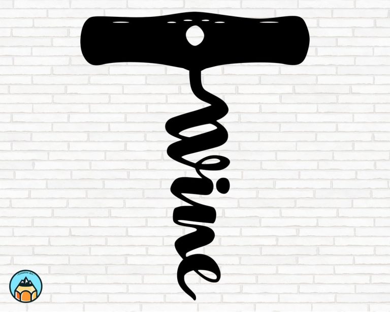 Corkscrew Wine SVG | HotSVG.com