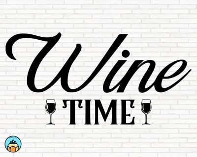 Wine Time SVG