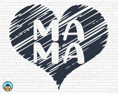 Mama Heart SVG