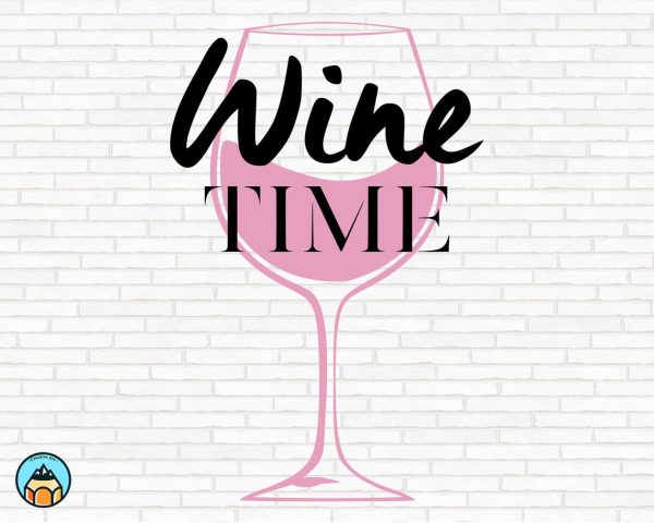 Wine Time SVG