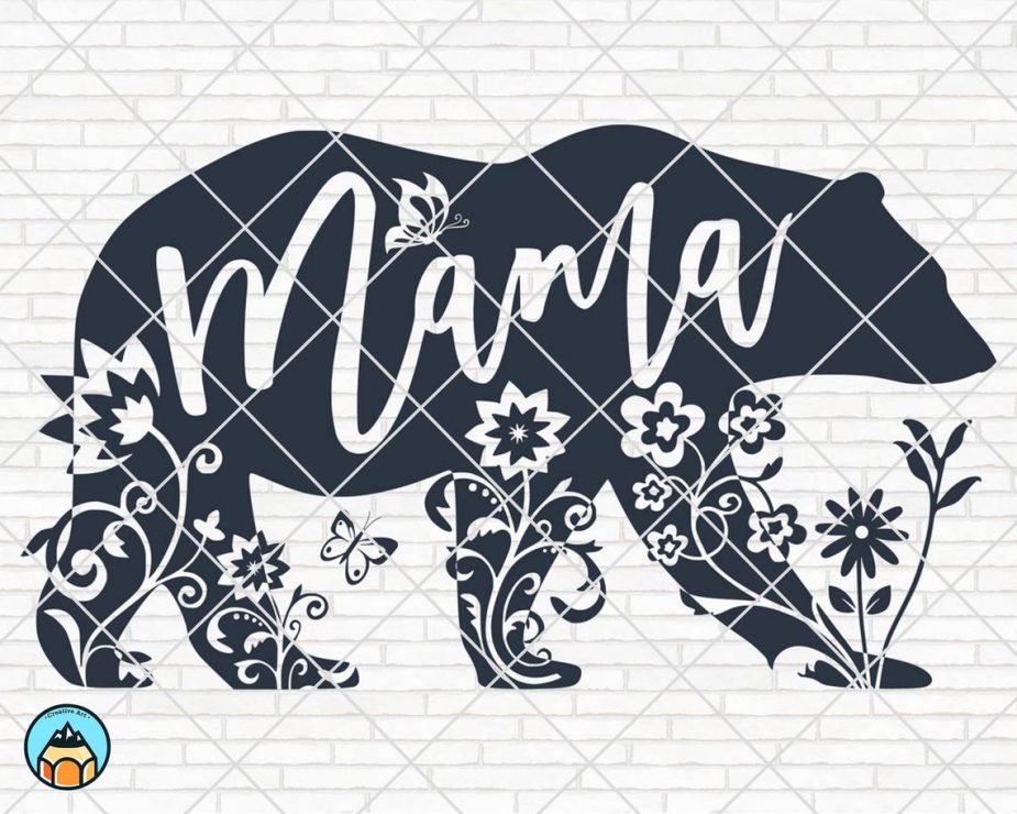 Floral Mama Bear SVG | HotSVG.com