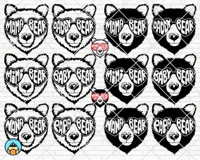 Bear Family SVG Bundle