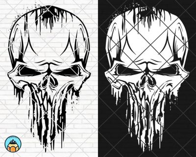 Punisher Skull SVG