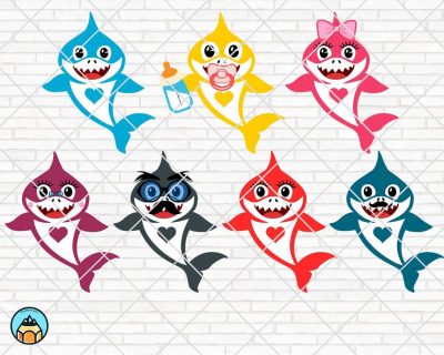 Baby Shark Family SVG