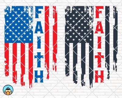 Faith USA Flag SVG