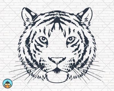 Tiger Face SVG