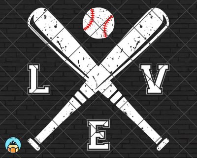 Love Baseball SVG