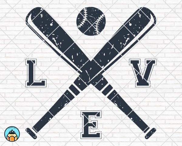 Love Baseball SVG