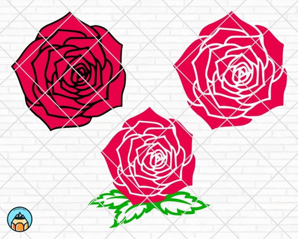 Rose Flower SVG