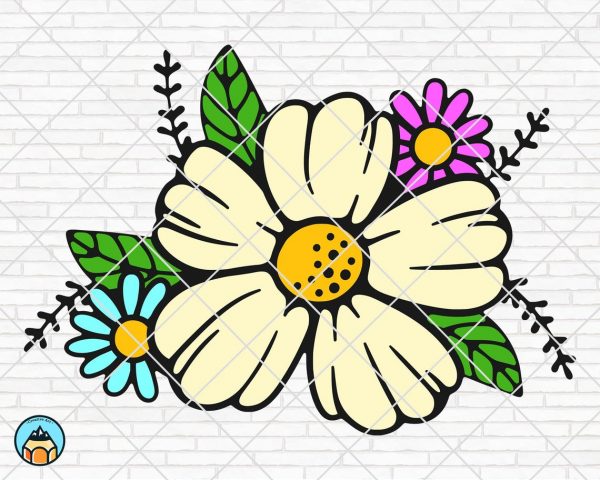 Daisy Flowers SVG