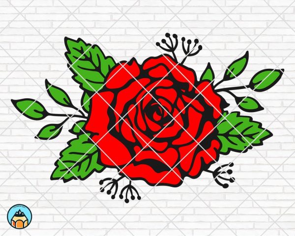 Rose Flower SVG