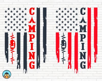 USA Camping SVG