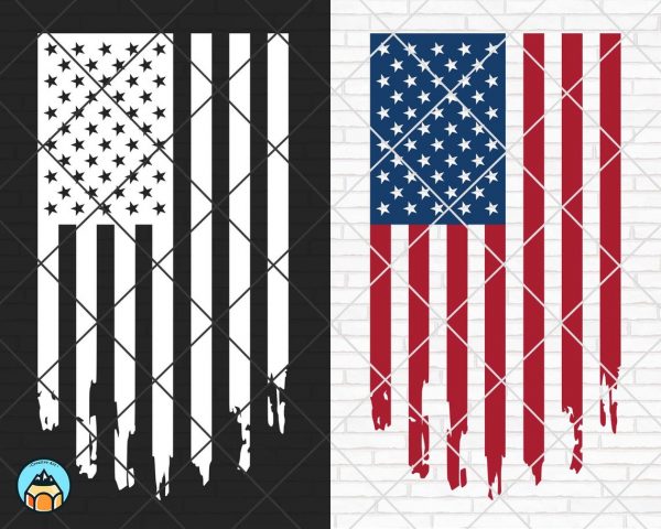 Distressed USA Flag SVG – HotSVG.com