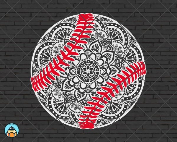 Baseball Mandala SVG