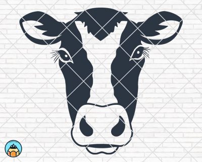 Cow Face SVG