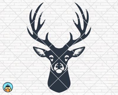 Deer Head SVG