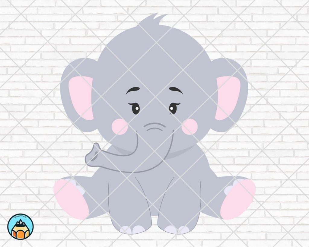 Baby Elephant SVG – HotSVG.com