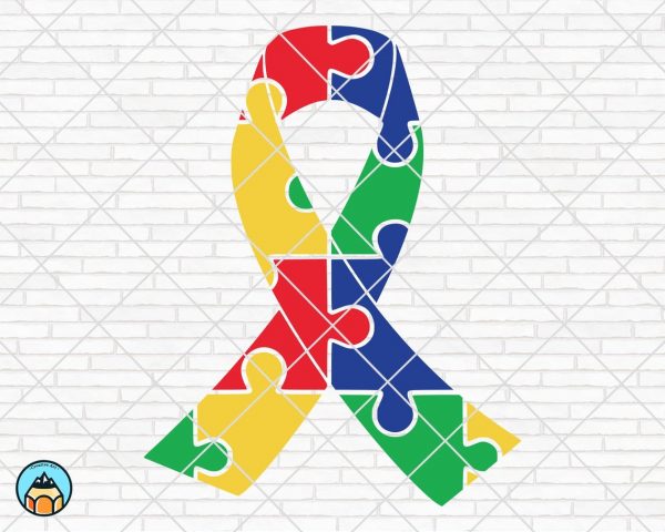 Autism Ribbon Puzzle SVG