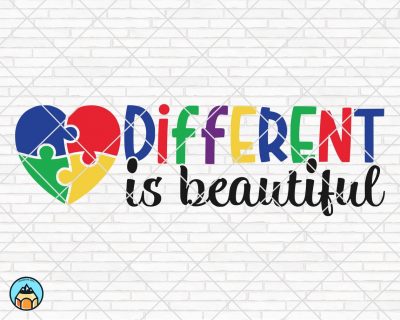 Different Is Beautiful Autism SVG