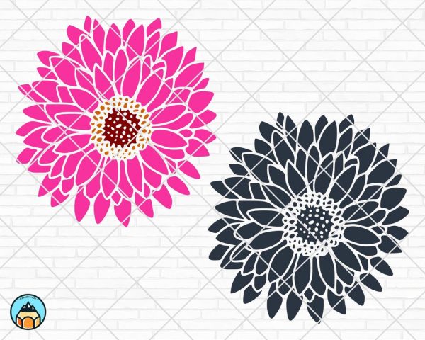 Dahlia Flower SVG