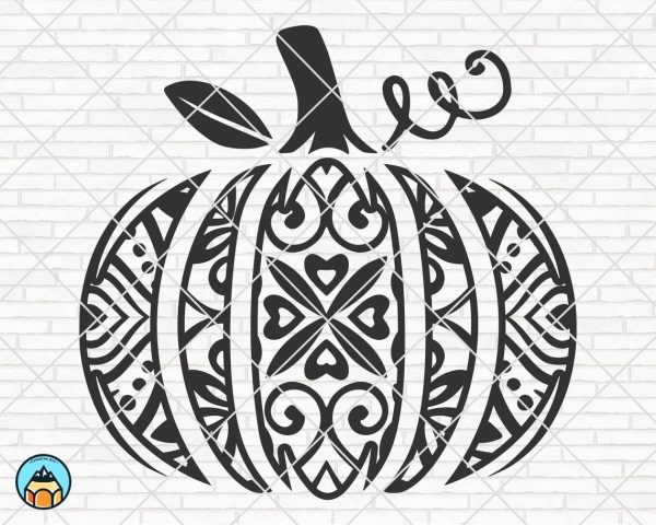 Halloween Swirl Pumpkin SVG