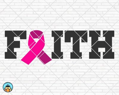 Faith SVG, Breast Cancer SVG
