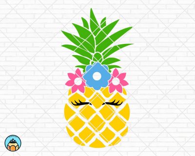 Pineapple Eyelashes SVG