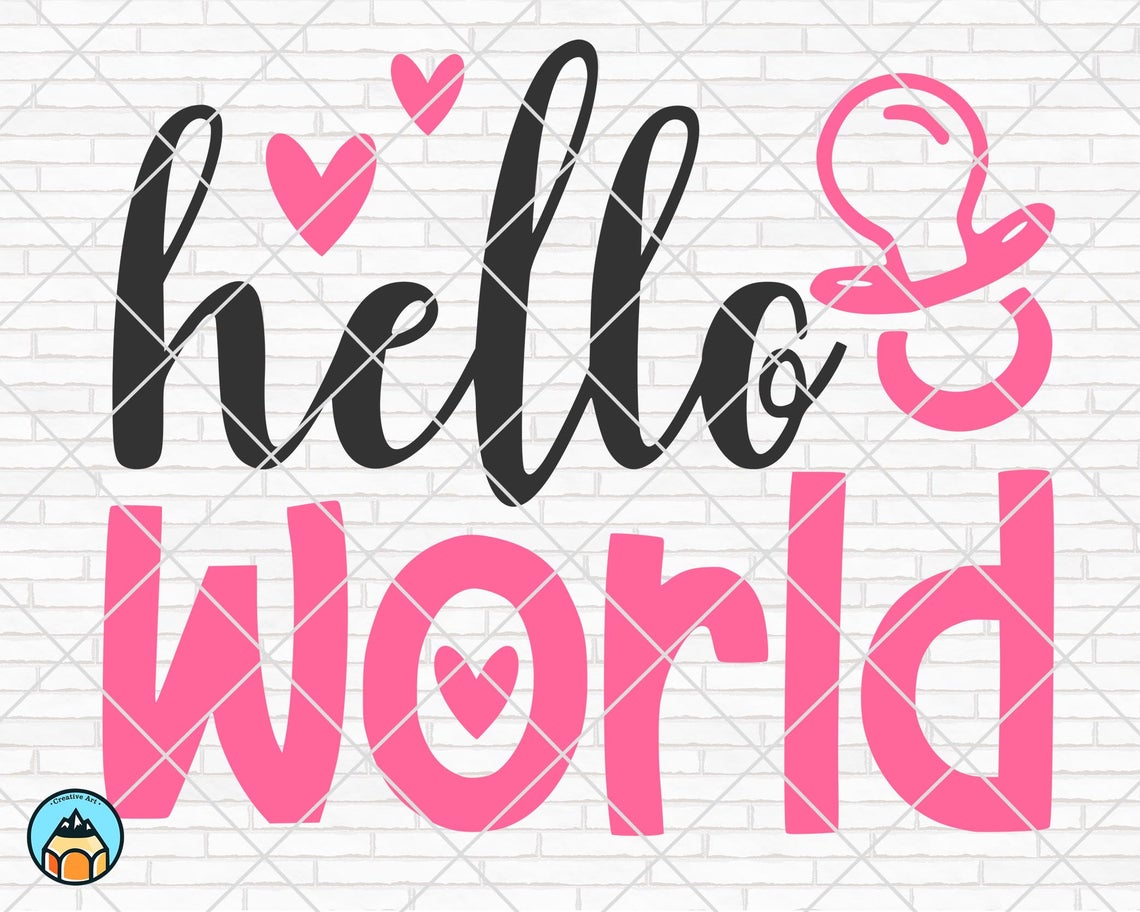 Download Hello World SVG, Baby SVG - HotSVG.com