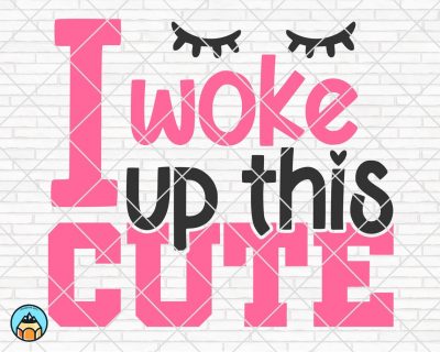 I woke up this cute SVG