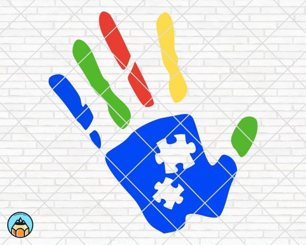 Autism Hand SVG