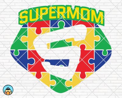 Autism Super Mom SVG