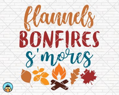Flannels Bonfires S’mores SVG