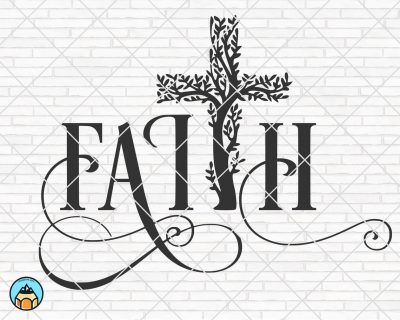 Faith Cross SVG