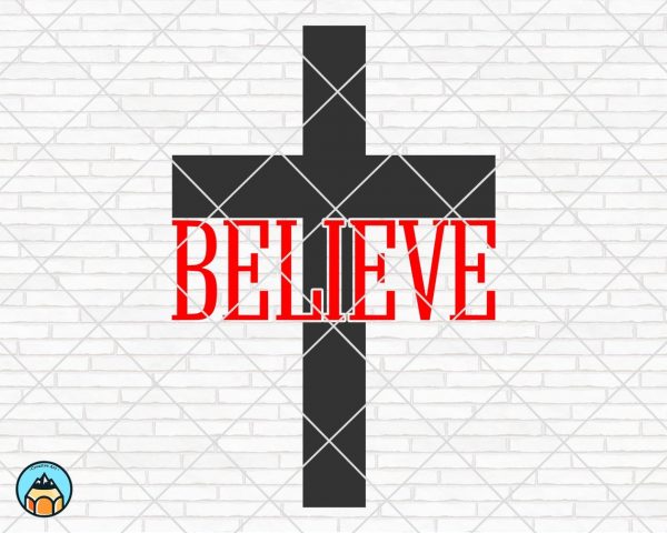 Believe Cross SVG