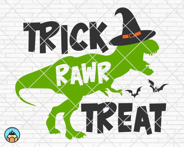 Trick Rawr Treat SVG, Halloween SVG