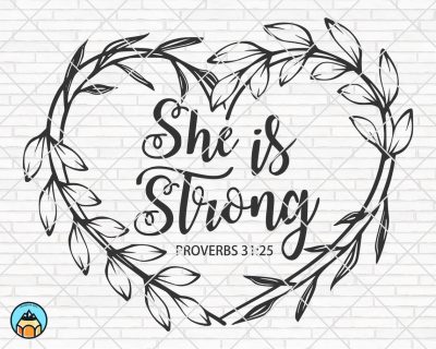 She is Strong SVG