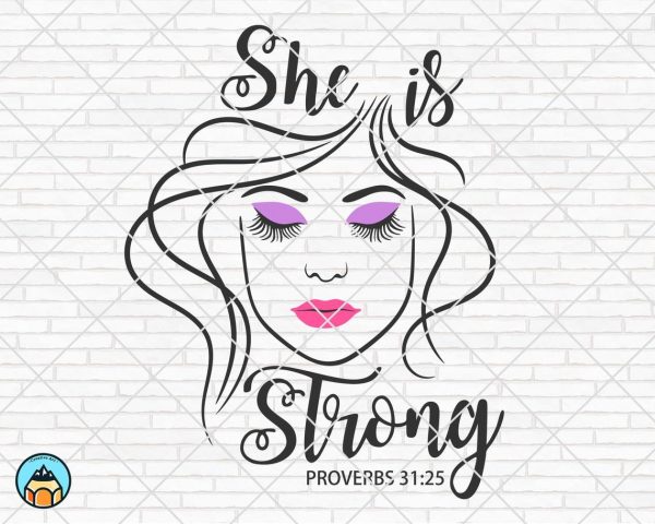 She is Strong SVG