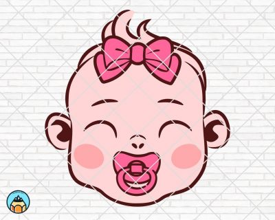 Baby Face SVG