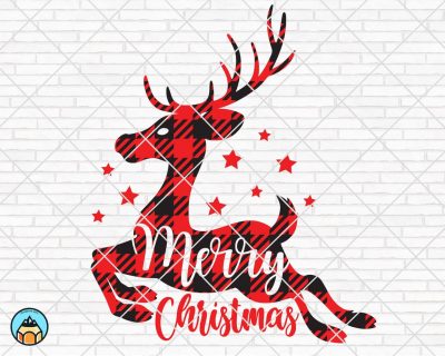 Merry Christmas Deer SVG