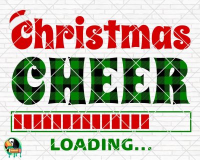 Christmas Cheer Loading Buffalo Plaid SVG